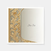 Moderne gouden  servetten (Voorkant)