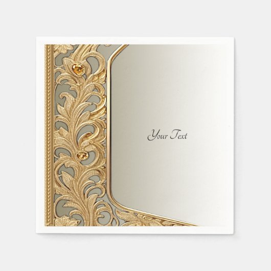 Moderne gouden servetten (Voorkant)