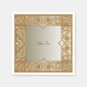 Moderne gouden  servetten