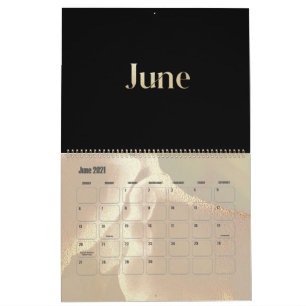 Moderne Gouden Shimmer Chic Kalender
