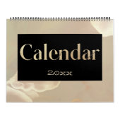 Moderne Gouden Shimmer Chic Kalender (Hoes)