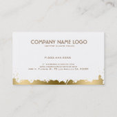 Moderne Gouden Splatter & White Life Couching Visitekaartje (Achterkant)