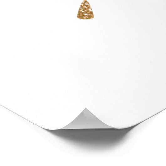 Moderne gouden sterrenkunst uit de middeleeuwen poster (Hoek)