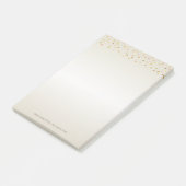 Moderne Gouden Stippen, Confetti-Gepersonaliseerd Post-it® Notes (Schuin)