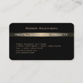 Moderne gouden streep cover visitekaartje (Voorkant)