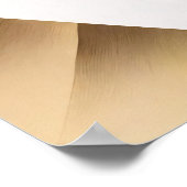 Moderne Gouden Teal Abstracte 3D Geometrische Poster (Hoek)