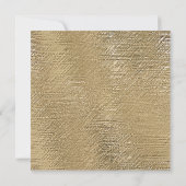 Moderne gouden textuur rand gepersonaliseerde naam notitiekaartje (Achterkant)