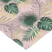 Moderne gouden tropische bladeren en peuters korte tafelloper (Hoek)