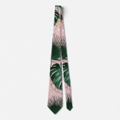 Moderne gouden tropische bladeren en peuters stropdas (Voorkant)
