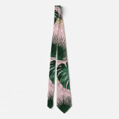 Moderne gouden tropische bladeren en peuters stropdas (Achterkant)