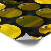 Moderne gouden trouwfoto poster (Hoek)