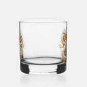 Moderne gouden tweehoofdige Dragon Custom Whisky Glas (Links)
