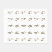 Moderne gouden typografie Dank u Labels (Vel)