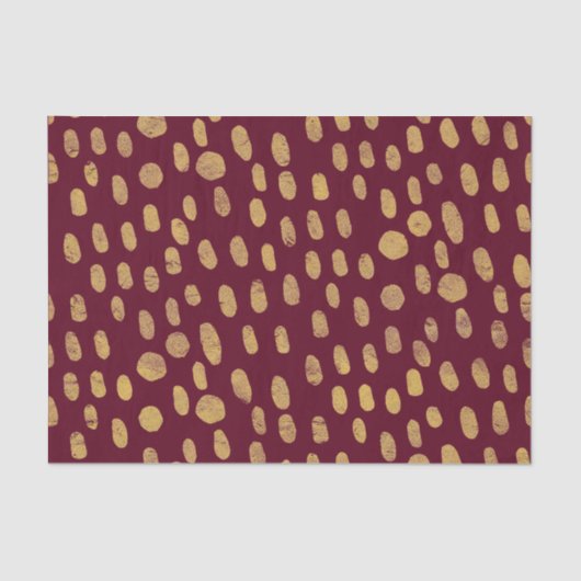 Moderne gouden vingerafdrukken tissuepapier (Voorkant)