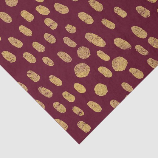 Moderne gouden vingerafdrukken tissuepapier (Detail)