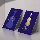 Moderne Gouden Vioolmuziekdocent Vioolvioliste Mar Visitekaartje