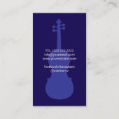 Moderne Gouden Vioolmuziekdocent Vioolvioliste Mar Visitekaartje (Achterkant)