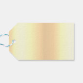 Moderne Gouden Vreugde Feestelijke Holly Krans Lic Cadeaulabel (Achterkant Horizontaal)