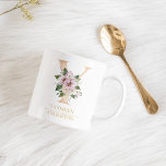 Moderne gouden Waterverf bloemletter Y | Monogram Koffiemok<br><div class="desc">Moderne gouden Waterverf bloemletter Y | Monogram</div>