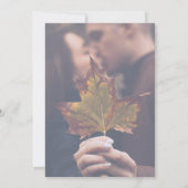 Moderne Gouden Waterverf Ginkgo Leaf Wedding Kaart (Achterkant)