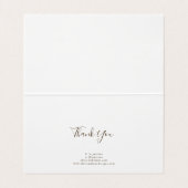 Moderne Gouden Waterverf Paint Ingelijste Visiteka Visitekaartje (Binnenkant ongevouwen)