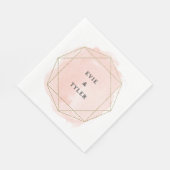 Moderne gouden Waterverf paren Servet (Hoek)