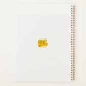 Moderne Gouden Waterverf Spetter Planner Met Frame (Achterkant)