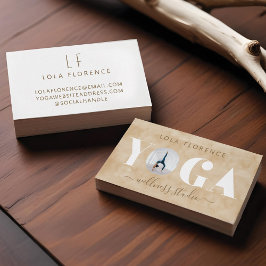 Moderne gouden Waterverf YOGA - Bekleding - Aangep Visitekaartje