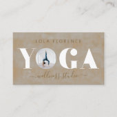 Moderne gouden Waterverf YOGA - Bekleding - Aangep Visitekaartje (Voorkant)