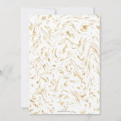 Moderne gouden witte Stippen met weinig aantrekkel Kaart (Achterkant)