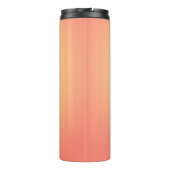 Moderne gouden zonsondergang gradiënt bloemen Mono Thermosbeker (Achterkant)