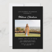 Moderne gouden zwart kader collage met 5 foto's af kaart (Achterkant)