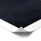 Moderne gouden & zwarte abstracte schilderkunst poster (Hoek)