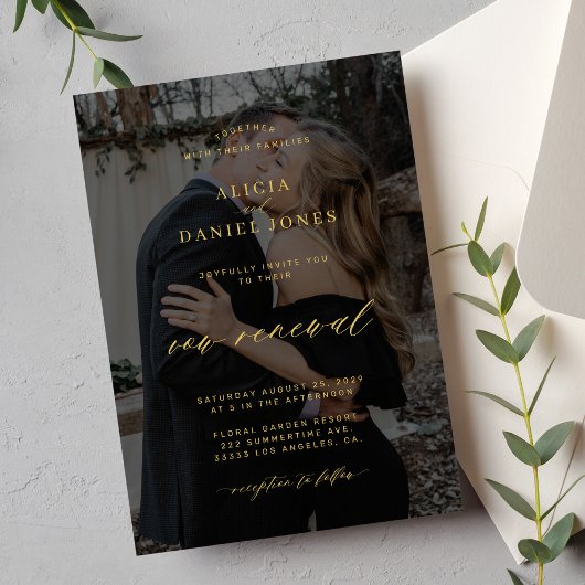 Moderne gouden zwarte overlay gelofte vernieuwing kaart