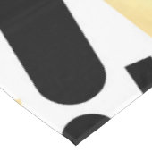 Moderne gouden zwarte witte geometrische vormen tafelkleed (Gekanteld)