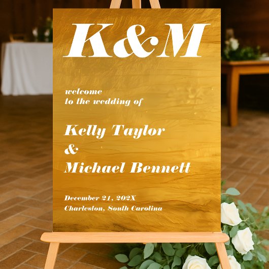 Moderne goudfolie look winter welkom acryl bord