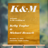 Moderne goudfolie look winter welkom acryl bord (Neutraal)