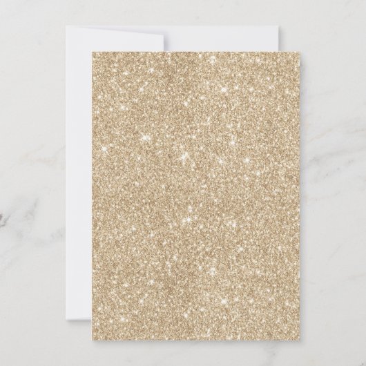 Moderne goudglitter-kaas naar Afstuderen Kaart (Achterkant)