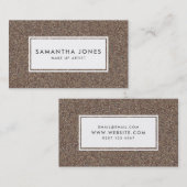 Moderne goudglitter maakt artiest visitekaartje (Voorkant / Achterkant)