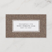 Moderne goudglitter maakt artiest visitekaartje (Achterkant)