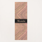 Moderne goudglitter persoonlijke stripes yogamat (Voorkant)