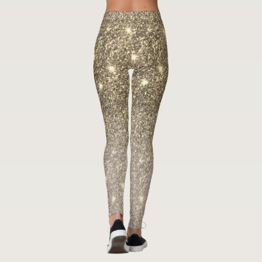 Moderne goudglitter Sparkles Gift Leggings (Achterkant)