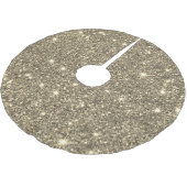 Moderne goudglitter Sparkles Kerstboom Rok (Gekanteld)