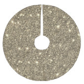 Moderne goudglitter Sparkles Kerstboom Rok (Voorkant)