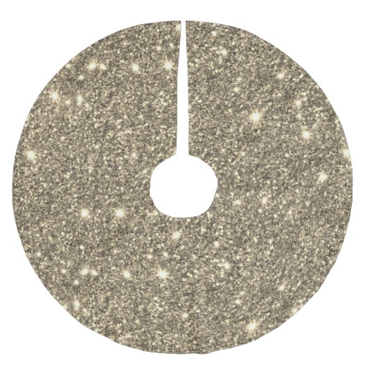 Moderne goudglitter Sparkles Kerstboom Rok (Voorkant)