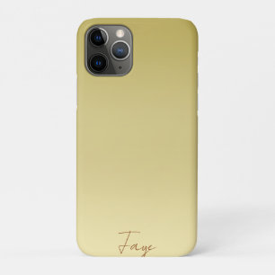 Moderne goudgradiënt Luxe typografie naam Case-Mate iPhone Case