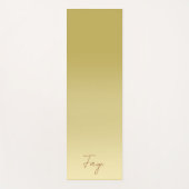 Moderne goudgradiënt Luxe typografie naam Yogamat (Voorkant)