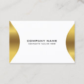 Moderne goudgrens op wit visitekaartje (Voorkant)