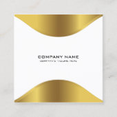 Moderne goudgrens op wit Visitekaartje (Voorkant)