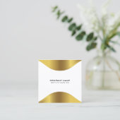 Moderne goudgrens op wit Visitekaartje (Staand voorkant)